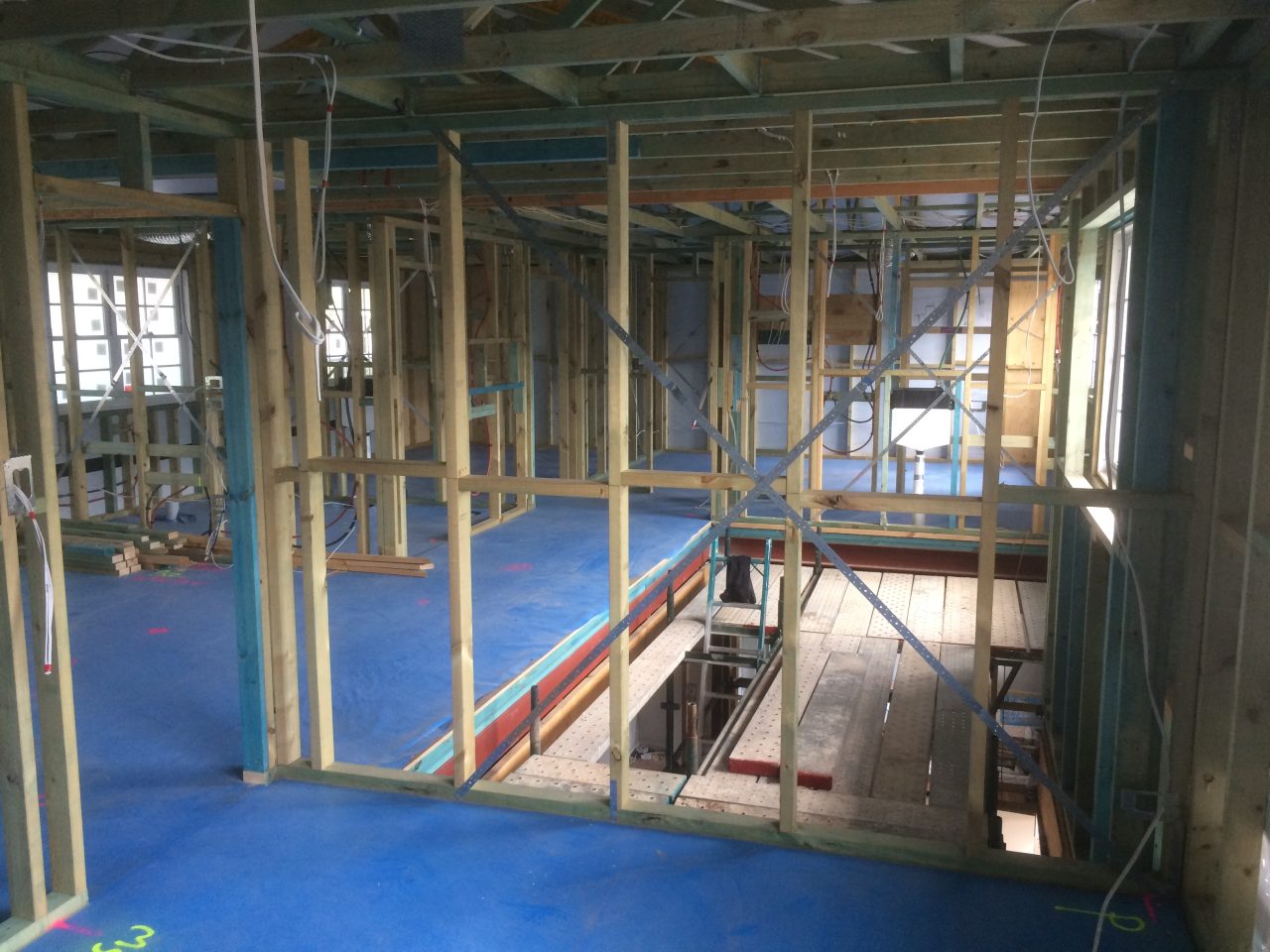 Putney scaffolding interior